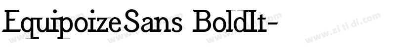 EquipoizeSans BoldIt字体转换